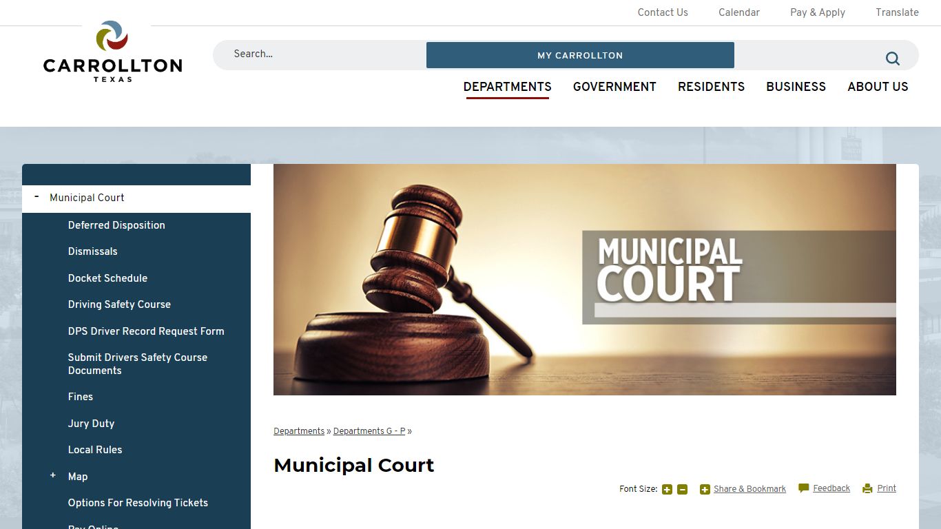 Municipal Court | City of Carrollton, TX
